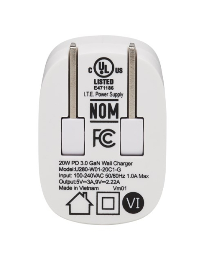 Compact 1-Port USB-C Wall Charger