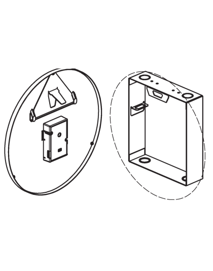 Single Tab Mounting Adapter (Flush Steel)