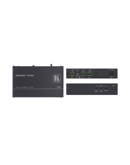 1:2 Microphone to Line Distribution Amplifier