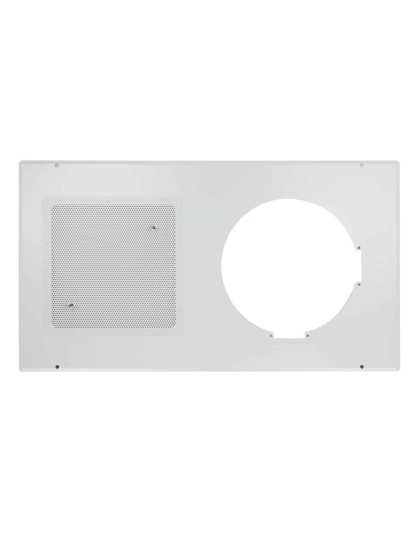 Square Grille with Frame for Recessed Clock-Speaker Center