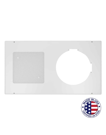 Square Grille with Frame for Recessed Clock-Speaker Center
