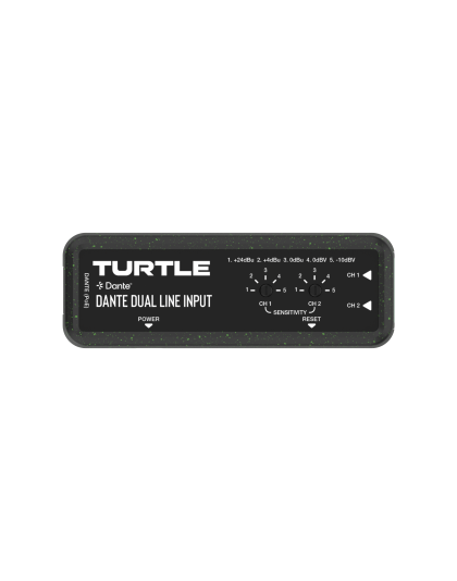 Dante Dual Channel Analog Line Input Adapter with Gain Controls