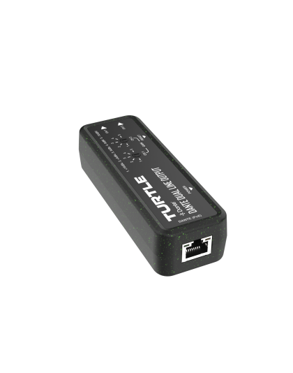Dante Dual Channel Analog Line Output Adapter with Gain Controls