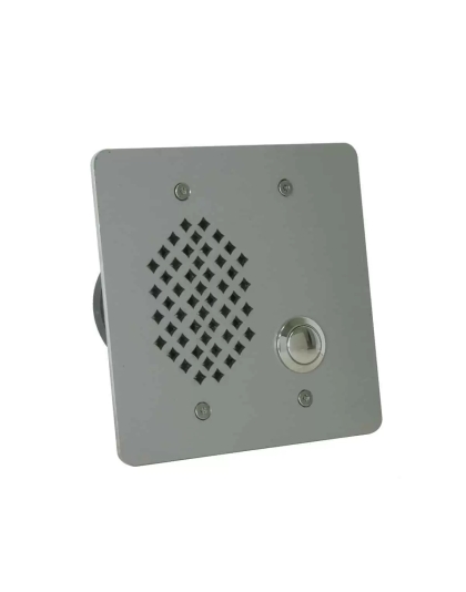 2-Gang Vandal-Resistant Intercom Station with Transformer and Call Switch