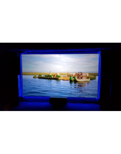 92-Inch Aeon CineGrey 3D Series Fixed Frame Ceiling/Ambient Light Rejecting 16:9 Front Projection Screen