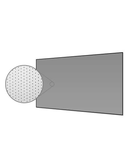 110-Inch Aeon CineGrey 4D AT Series Fixed Frame Acoustically Transparent 16:9 Front Projection Screen