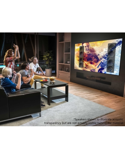 110-Inch Aeon CineGrey 4D AT Series Fixed Frame Acoustically Transparent 16:9 Front Projection Screen