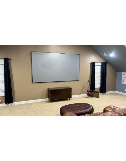 110-Inch Aeon CineGrey 4D AT Series Fixed Frame Acoustically Transparent 16:9 Front Projection Screen