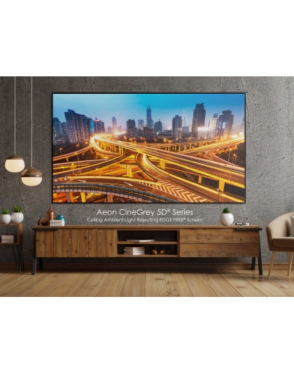 135-Inch Aeon CineGrey 5D Series Fixed Frame Ceiling/Ambient Light Rejecting 16:9 Front Projection Screen