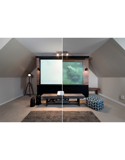 123-Inch Aeon CLR Series Fixed Frame Ceiling/Ambient Light Rejecting 16:9 Front Projection Screen