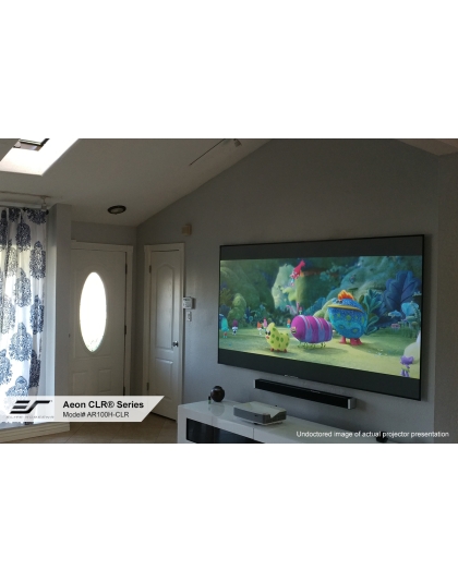 123-Inch Aeon CLR Series Fixed Frame Ceiling/Ambient Light Rejecting 16:9 Front Projection Screen