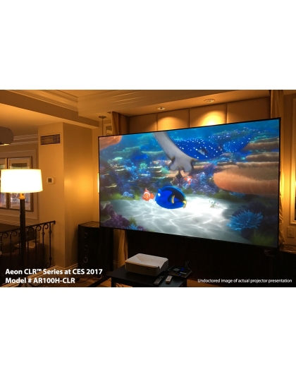 123-Inch Aeon CLR Series Fixed Frame Ceiling/Ambient Light Rejecting 16:9 Front Projection Screen