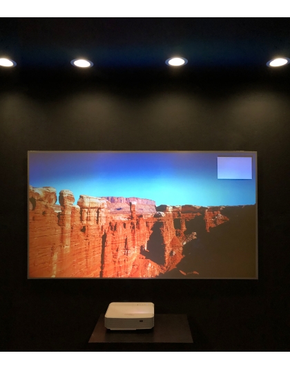 123-Inch Aeon CLR 2 Series Fixed Frame Ceiling/Ambient Light Rejecting 16:9 Front Projection Screen