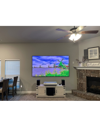 123-Inch Aeon CLR 3 Series Fixed Frame Ceiling/Ambient Light Rejecting 16:9 Front Projection Screen