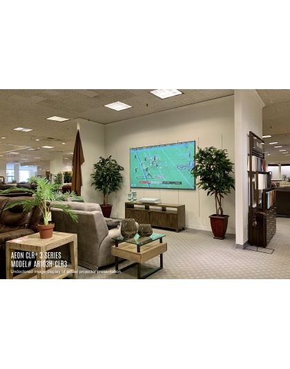 123-Inch Aeon CLR 3 Series Fixed Frame Ceiling/Ambient Light Rejecting 16:9 Front Projection Screen