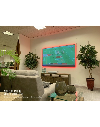 123-Inch Aeon CLR 3 Series Fixed Frame Ceiling/Ambient Light Rejecting 16:9 Front Projection Screen