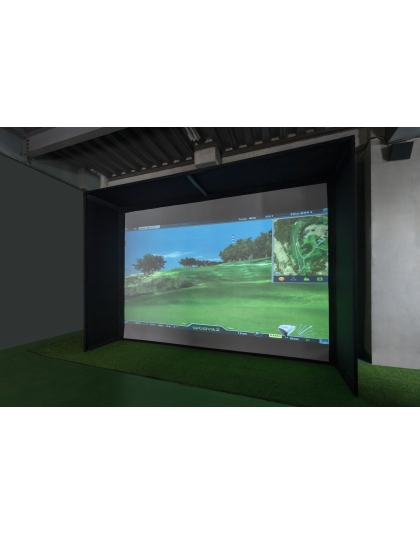 -Inch GolfSim Bay Series Sports Simulation  Front Projection Screen