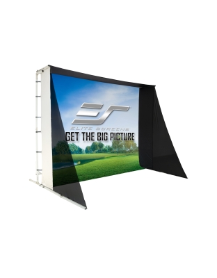 -Inch GolfSim Portable ImpactWhite 350 Series Series Sports Simulation Portable  Front Projection Screen