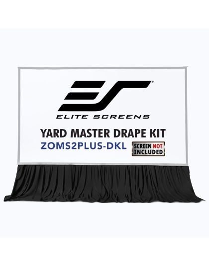 Elite Screens Bottom Drape Skirt for Yard Master 2 Plus Projection Screens 250-Inch - 300-Inch Diagonal models. Dimensions: 263-Inch L x 60-Inch H