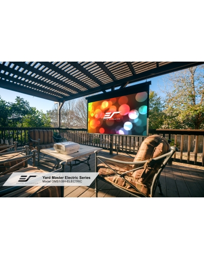 100-Inch Yard Master Electric Series Outdoor Retractable Electric 16:9 Front Projection Screen