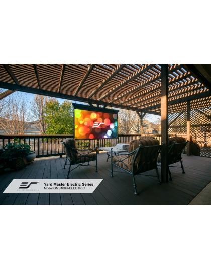 100-Inch Yard Master Electric Series Outdoor Retractable Electric 16:9 Front Projection Screen