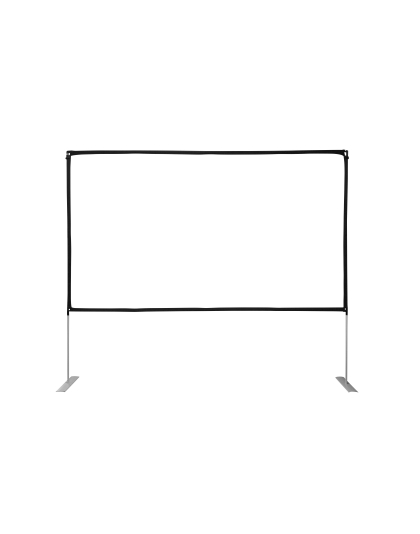 125-Inch Yard Master Lite Series Portable 16:9 Front and Rear Projection Screen