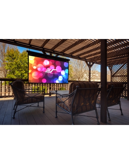 100-Inch Yard Master Manual Outdoor Retractable Manual 16:9 Front Projection Screen