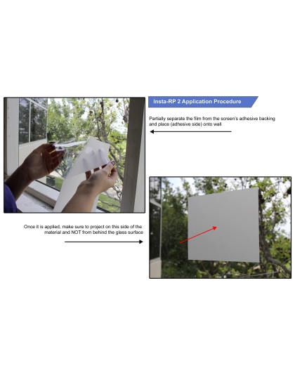 123-Inch Insta-RP 2 Series Pliable 16:9 Rear Projection Screen