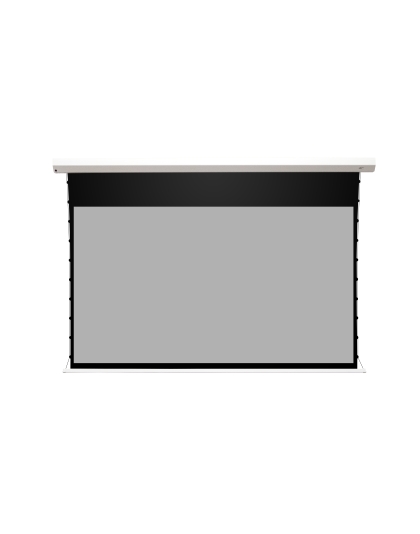 110-Inch Starling Tab-Tension CineGrey 4D AT Series Electric Tab Tension Acoustically Transparent 16:9 Front Projection Screen