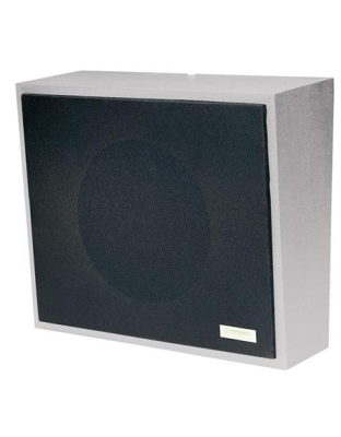 8in Amplified Wall Speaker, Metal, Black