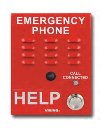 IP Emergency Phone wHD Vid Surface Mount