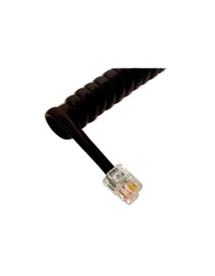 GCHA444006-FFB / 6' FLAT BK Handset Cord