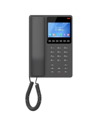 Compact Hotel Phone, Color LCD, BLK