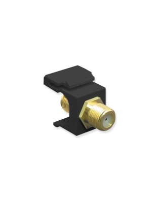 MODULE, F-TYPE, GOLD PLATED, BLACK