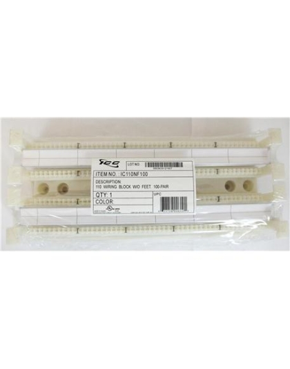 110 WIRING BLOCK W/O FT, 100-PAIR,CAT 5e