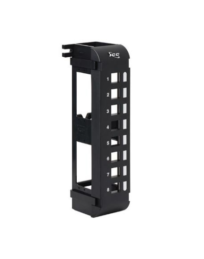 PATCH PANEL, BLANK,VERTICAL,8-PORT FLUSH