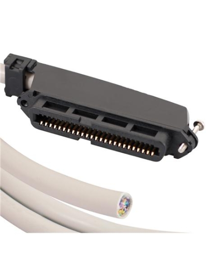 25-PR CABLE ASSEMBLY, F-BLUNT,90deg,10'