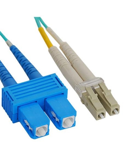 JUMPER, LC-SC, DUPLEX, 50/125, 10G, 3M