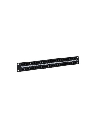 PATCH PANEL, CAT 6, FEEDTHRU, 48-P, 1RMS