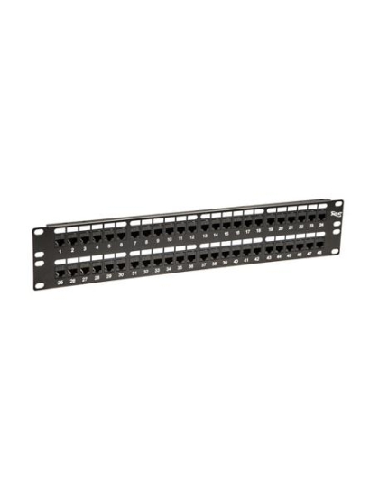 PATCH PANEL,CAT 5e, FEED-THRU 48-P,2RMS