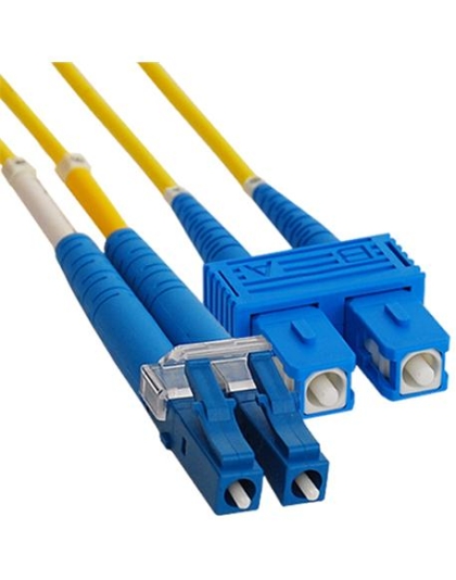 JUMPER, LC-SC, DUPLEX, SM, 2M