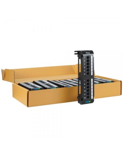 PATCH PANEL, VERT, CAT 5E, 12-PORT, 6PK