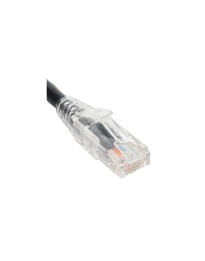 PATCH CORD, CAT5e, CLEAR BOOT, 5' BLACK