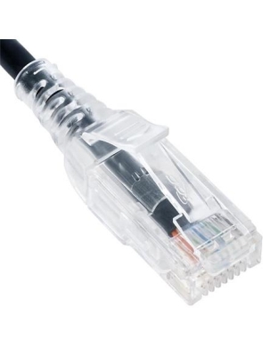 PATCH CORD, CAT 6 SLIM CLEAR SR 10PK 3FT