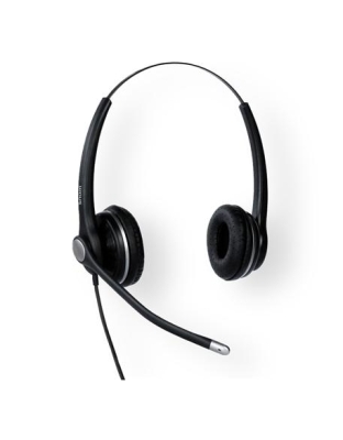 A100D Wired Binural Headset with QD RJ9