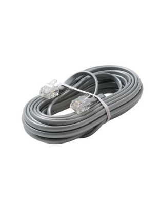 15ft 4C Modular Flat Telephone Line Cord
