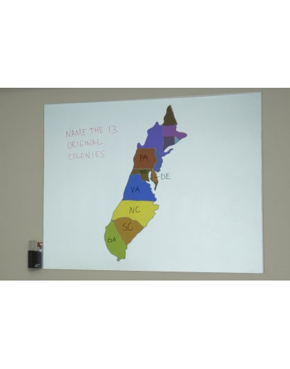 364-Inch Insta-DE Series WhiteBoard / Pliable 4:30 Front Projection Screen