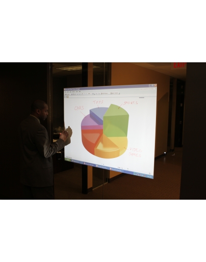 84-Inch Insta-DE Series WhiteBoard / Pliable 4:3 Front Projection Screen