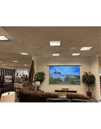101-Inch Starling Tab-Tension CLR3 Series Electric Ceiling/Ambient Light Rejecting 16:9 Front Projection Screen