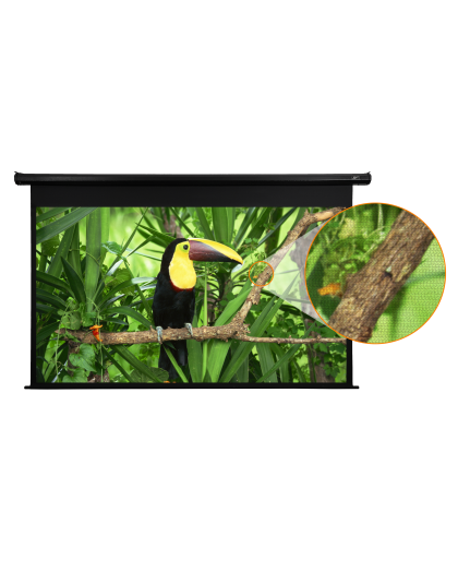 125-Inch Spectrum AcousticPro UHD Series Electric Acoustically Transparent 16:9 Front Projection Screen